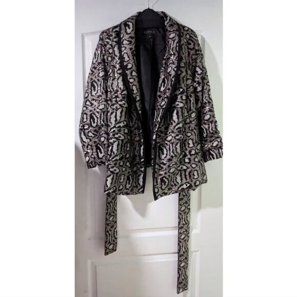 Eloquii | Sequin Leopard Jacket - Picture 4 of 15